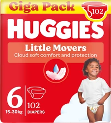 102x Huggies Little Movers Luier | Maat 6 102x Huggies Little Movers Luier | Maat 6